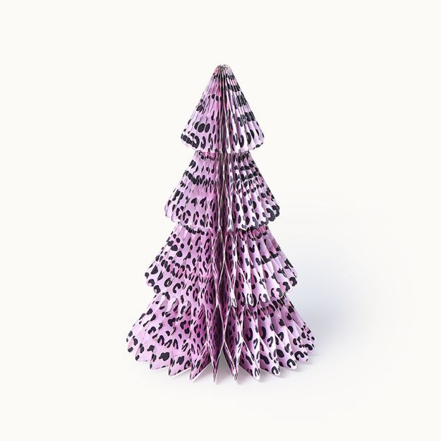 Bild von Weihnachtsbaum aus Papier Pink Leo 35 cm  - by vivi.