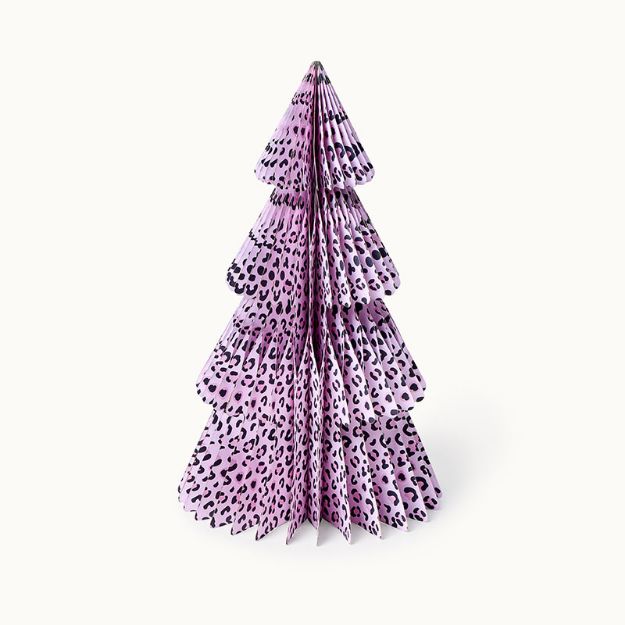 Bild von Weihnachtsbaum aus Papier Pink Leo 50 cm  - by vivi.