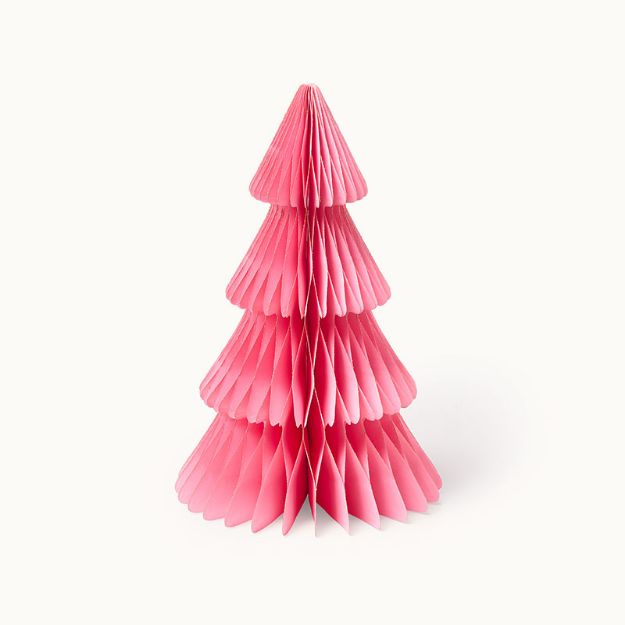 Bild von Weihnachtsbauml aus Papier Rose 35 cm - by vivi.