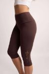 Bild von Yoga Leggings Capri Vana in braun von The Spirit of Om