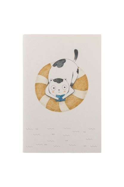 Bild von Notizbuch SUNSET SPLASHY CAT