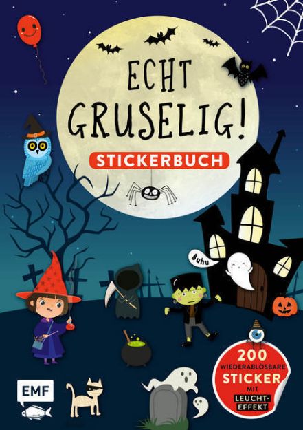 Bild von Echt gruselig! Das Stickerbuch: über 200Sticker – mit LEUCHT-Effekt