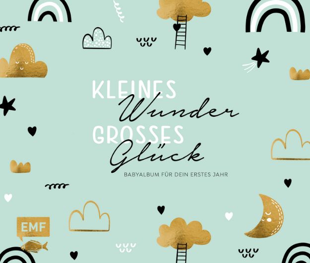 Bild von Kleines Wunder, grosses Glück – Babyalbumfür dein erstes Jahr (Handlettering)