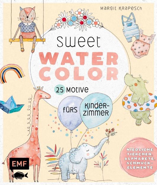 Bild von Krapesch M: Sweet Watercolor – 25 Motivefürs Kinderzimmer malen