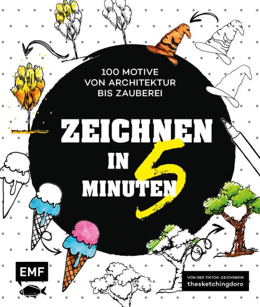 Bild von Hübner D: Zeichnen in 5 Minuten – 100Motive von Architektur bis Zauberei