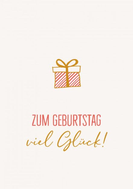 Bild von Postkarte. Zum Geburtstag viel Glück 6Ex.