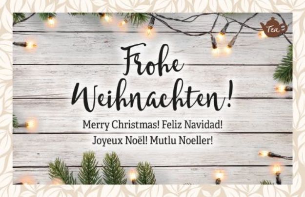 Bild von Frohe Weihnachten! Merry Christmas!Feliz Navidad! Joyeux Noël! Mutlu Noell