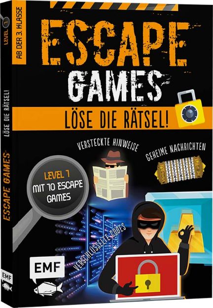 Bild von Quénée M: Escape Games Level 1 (orange)– Löse die Rätsel! – 10 Escape Games ab