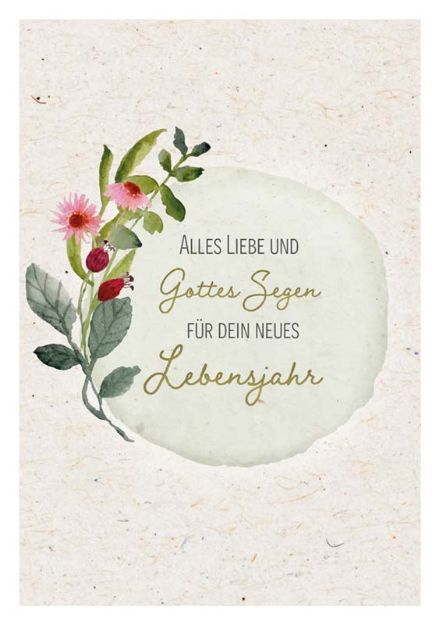 Bild von Alles Liebe und Gottes Segen für deinneues Lebensjahr