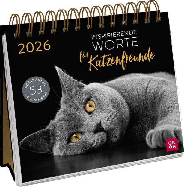 Bild von Postkartenkalender 2026: Inspirierende Worte für Katzenfreunde