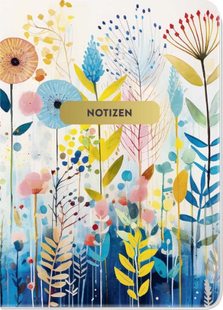 Bild von Notizheft Blumenglück Blumenwiese