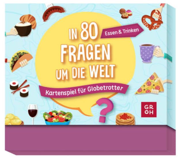 Bild von In 80 Fragen um die Welt - Essen und Trinken: Kartenspiel für Globetrotter
