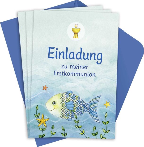 Bild von Der Wunschfisch. Einladungskarten zur Erstkommunion