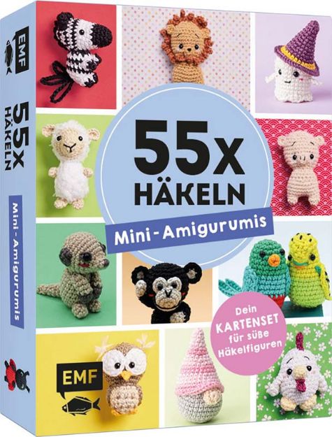Bild von Nar N: 55 x häkeln – Mini-Amigurumis:Dein Kartenset von Wellensittich bis Wi