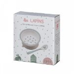 Bild von schale mit saugboden und löffel les lapins, VE-3