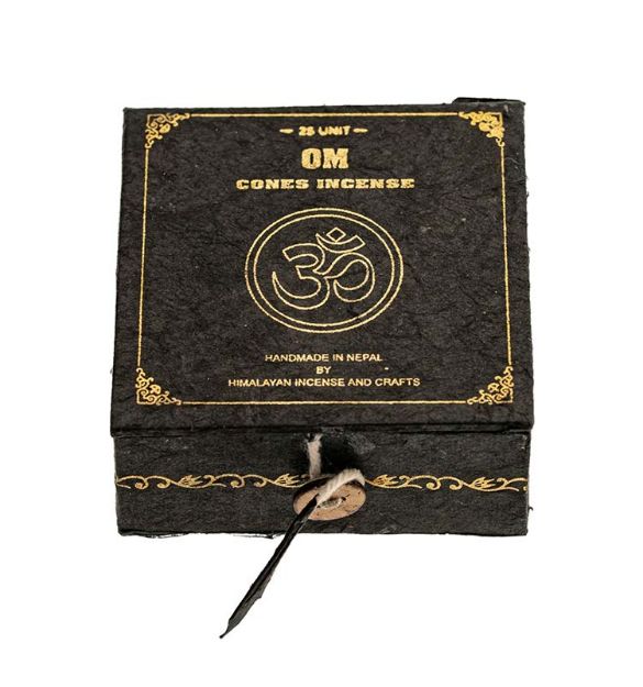 Bild von Räucherkegel OM in schwarzer Box