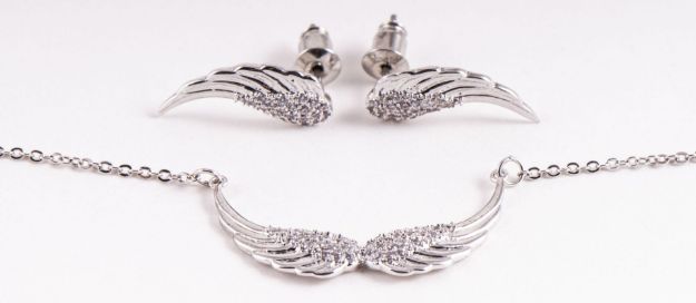 Bild von Schutzengelflügel Schmuck-Set