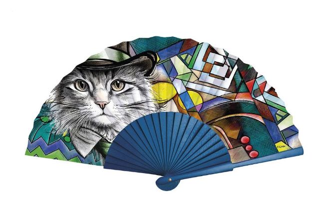 Bild von SET 4 FANS HUMAN ESSENCE CAT CM 41X23