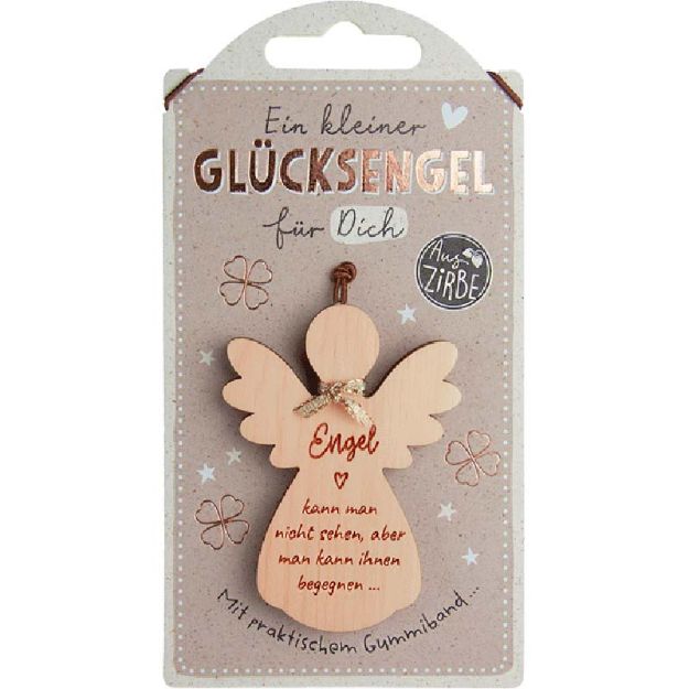 Bild von Kleine Zirbenholzfigur Engel kann man nicht sehen...