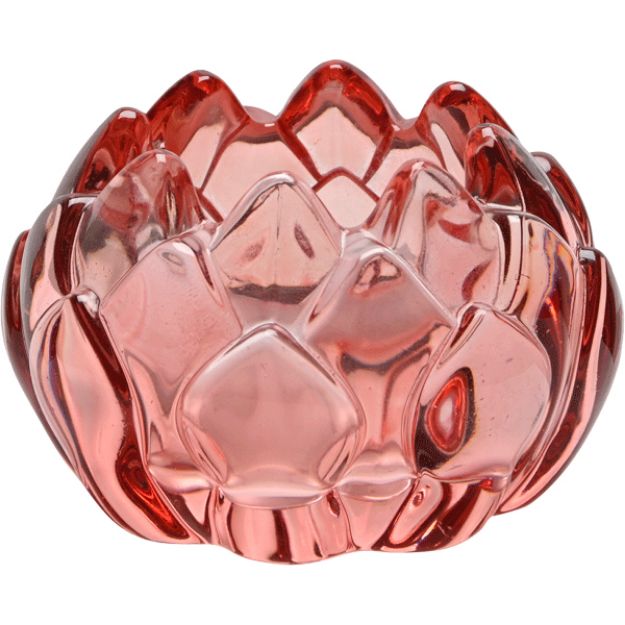 Bild von Rosa Blüte Windlicht Blütenzauber, H 5 cm