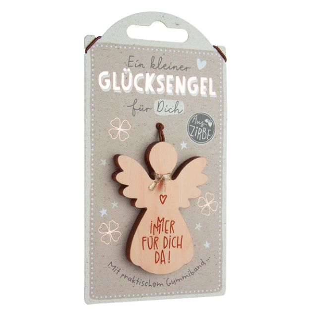 Bild von Kleine Zirbenholzfigur Immer für dich da!