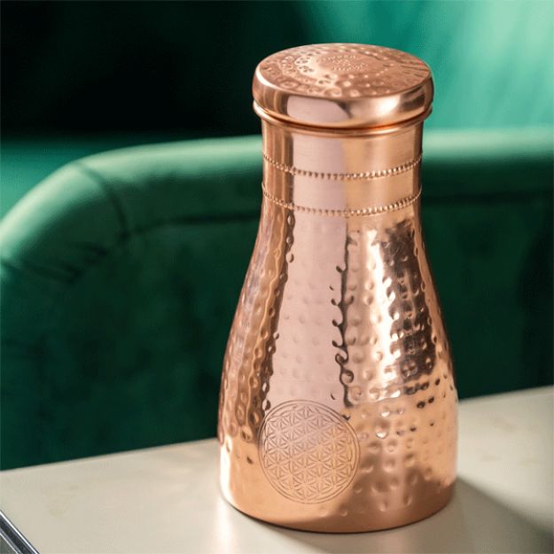 Bild von Copper PitcherBlume des Lebens 1000 ml