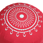 Bild von Meditationskissen CLASSIC MANDALA Höhe 15 cm in Rot/Türkis von Lotus Design