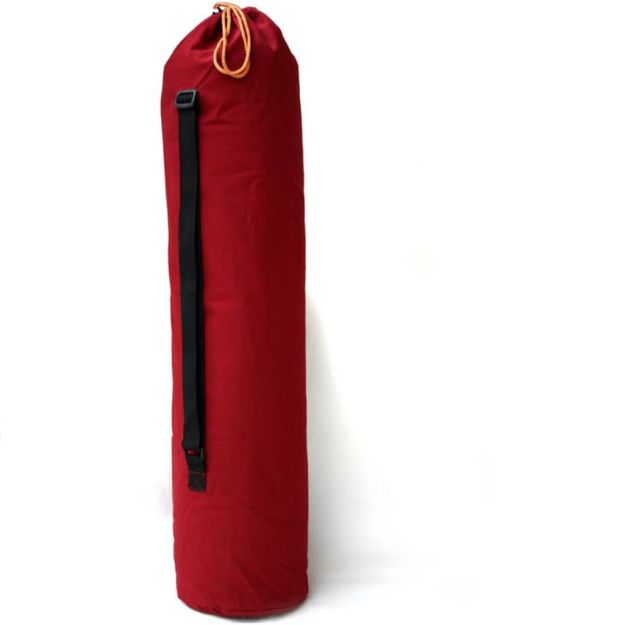 Bild von Yogatasche für Schurwollmatte 92 cm x Ø 21 cm in Weinrot von Lotus Design