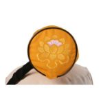 Bild von Yogatasche Stickerei Lotus 75 cm x Ø18 cm in Gelb von Lotus Design