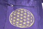 Bild von Yoga Tasche mit Blume des Lebens lila