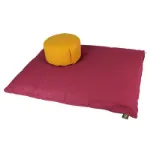 Bild von Sitzmatte Zabuton 70 x 90 cm in Weinrot von Lotus Design