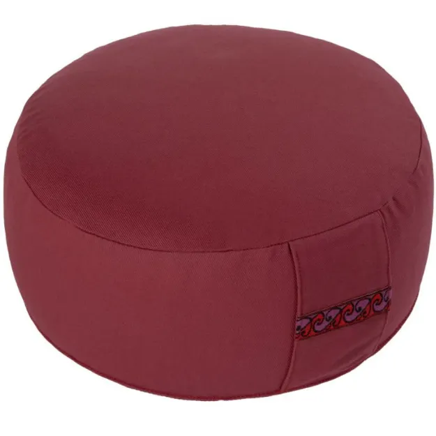 Bild von Meditationskissen Basic Höhe 10 cm in Weinrot von Lotus Design