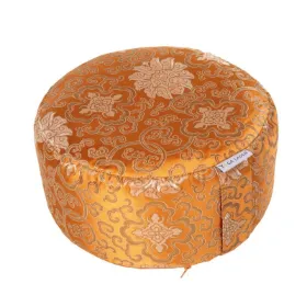 Zeige Details für Meditationskissen Classic BROKAT Höhe 15 cm in Orange von Lotus Design Bild von Meditationskissen Classic BROKAT Höhe 15 cm in Orange von Lotus Design