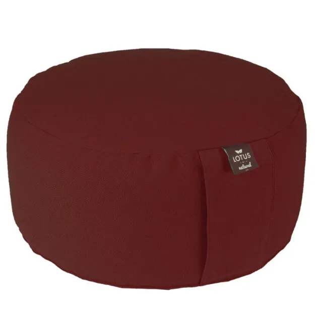 Bild von Meditationskissen Basic Bio Höhe 14 cm in Weinrot von Lotus Design