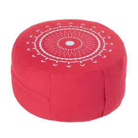 Zeige Details für Meditationskissen CLASSIC MANDALA Höhe 15 cm in Rot/Türkis von Lotus Design Bild von Meditationskissen CLASSIC MANDALA Höhe 15 cm in Rot/Türkis von Lotus Design