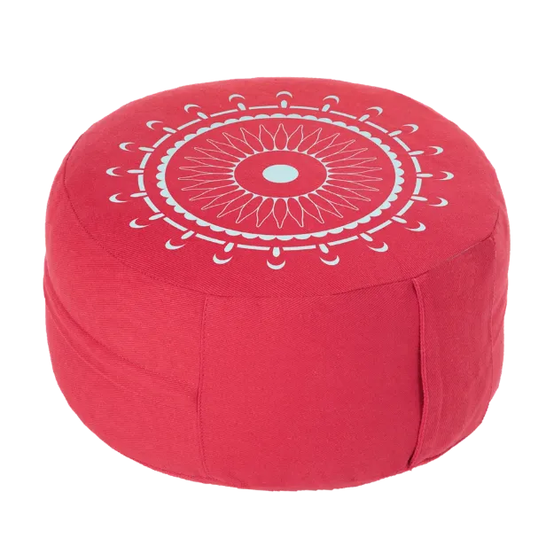 Bild von Meditationskissen CLASSIC MANDALA Höhe 15 cm in Rot/Türkis von Lotus Design