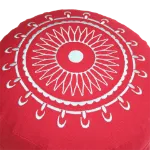 Bild von Meditationskissen CLASSIC MANDALA Höhe 15 cm in Rot/Türkis von Lotus Design