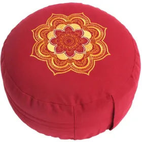 Zeige Details für Meditationskissen CLASSIC MANDALA Höhe 15 cm in Rot/Gold von Lotus Design Bild von Meditationskissen CLASSIC MANDALA Höhe 15 cm in Rot/Gold von Lotus Design
