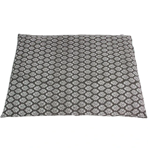 Bild von Sitzmatte Zabuton Raja 70 x 90 cm in Beige-Grau von Lotus Design
