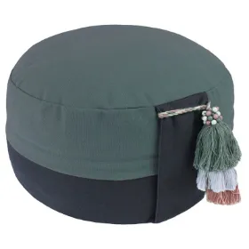 Zeige Details für Yin Yang Meditationskissen in anthrazit/grün von Lotus Design Bild von Yin Yang Meditationskissen in anthrazit/grün von Lotus Design