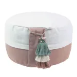 Bild von Yin Yang Meditationskissen in hellgrau/rose von Lotus Design