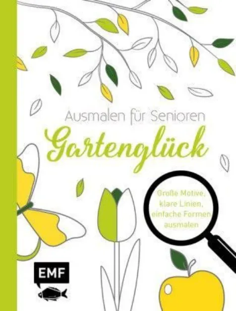 Bild von Ausmalen für Senioren – Gartenglück