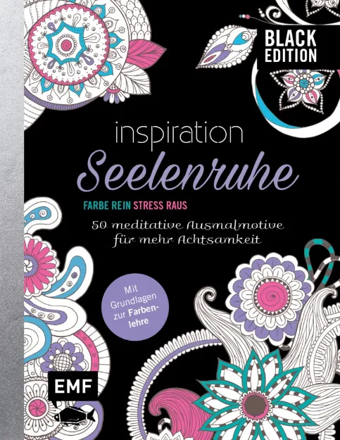 Bild von Black Edition: Seelenruhe – 50meditative Ausmalmotive für mehr Achtsa