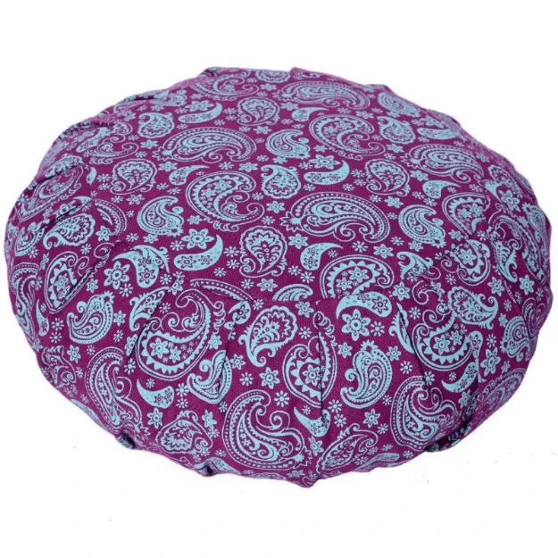 Bild von Meditationskissen PAISLEY-ZAFU, lila Ø 30 x 15 cm