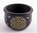 Bild von Räucherschale Blume des Lebens aus Speckstein
