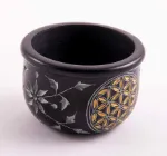 Bild von Räucherschale Blume des Lebens aus Speckstein