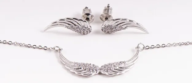 Bild von Schutzengelflügel Schmuck-Set