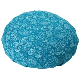 Zeige Details für Meditationskissen PAISLEY-ZAFU, türkis Ø 30 x 15 cm Bild von Meditationskissen PAISLEY-ZAFU, türkis Ø 30 x 15 cm