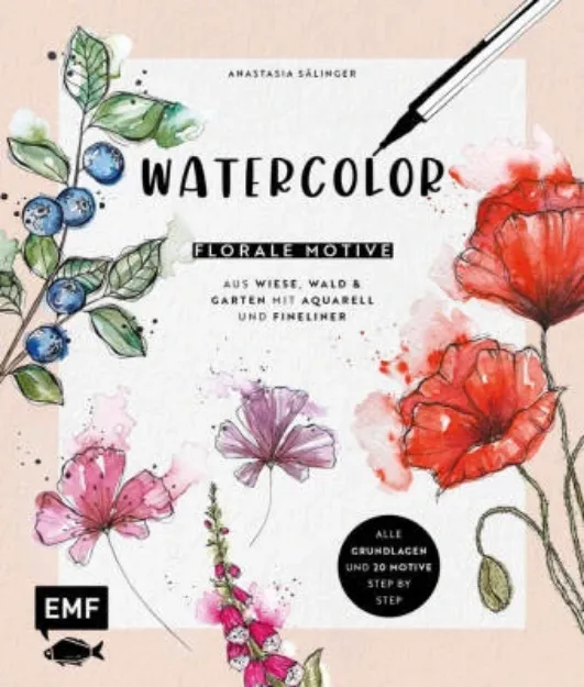 Bild von Sälinger A: Watercolor – Florale Motiveaus Wiese, Wald & Garten mit Aquarell un