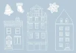 Bild von Fensterbild-Set Winterzeit